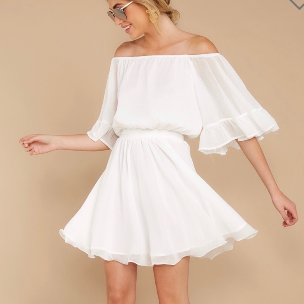 Red Dress Boutique Effortless Grace White Dress